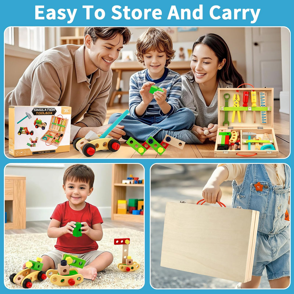 Greozacy portable toolbox is ideal for outdoor play and learning