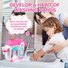 Gretex bath toy encourages hand washing with playful bubbles