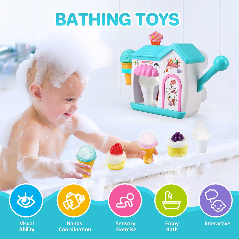 Gretex suction-cups bath toy keeps securely in place for mess-free play.