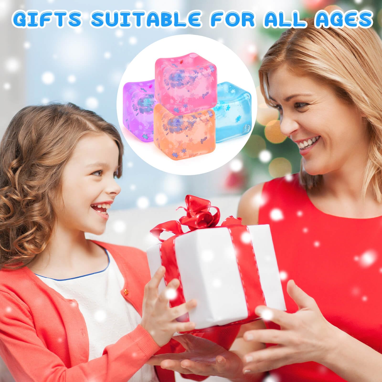 Gretex ice cube fidget toy durable materials and easy to clean.