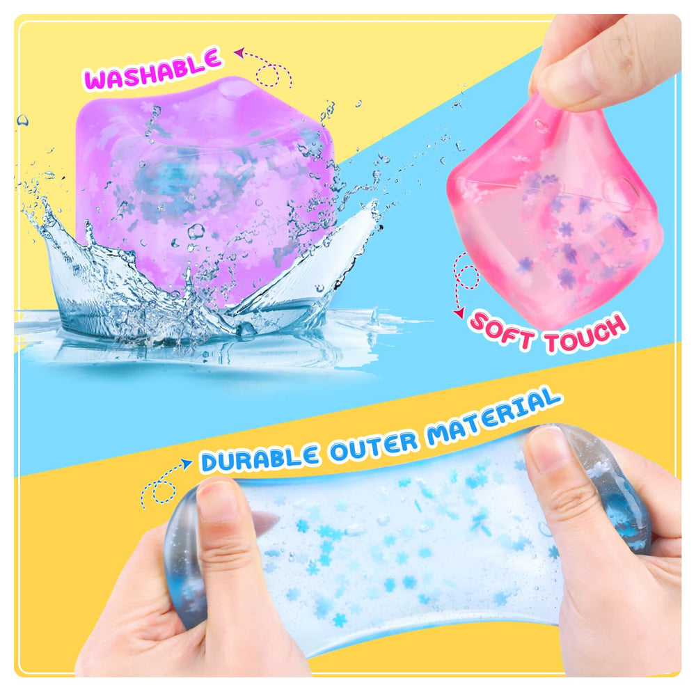 Gretex ice cube fidget toy orange cubes portable relaxation anywhere.