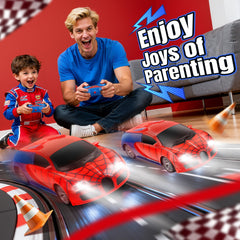 Gretex Spider RC car in-action shows kids racing
