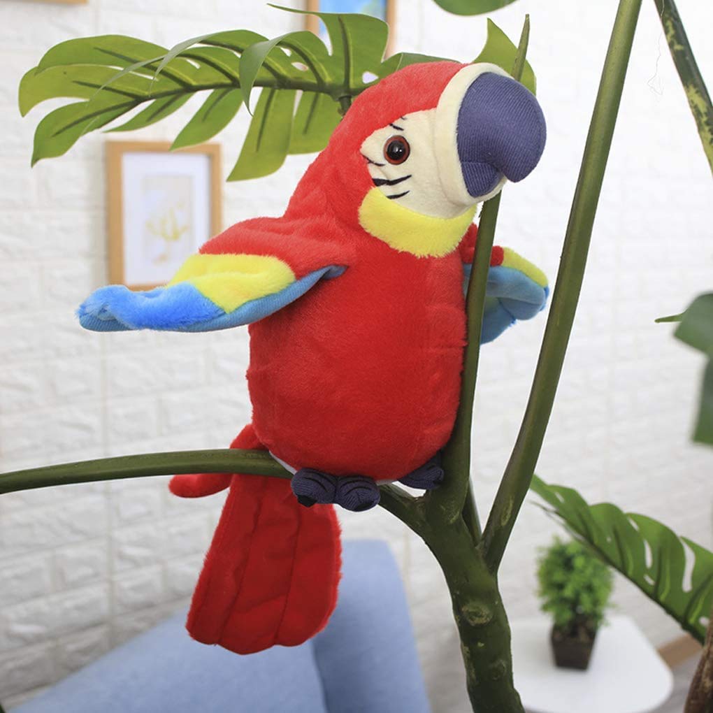 GREUS interactive plush toy records your voice for fun singing sessions.