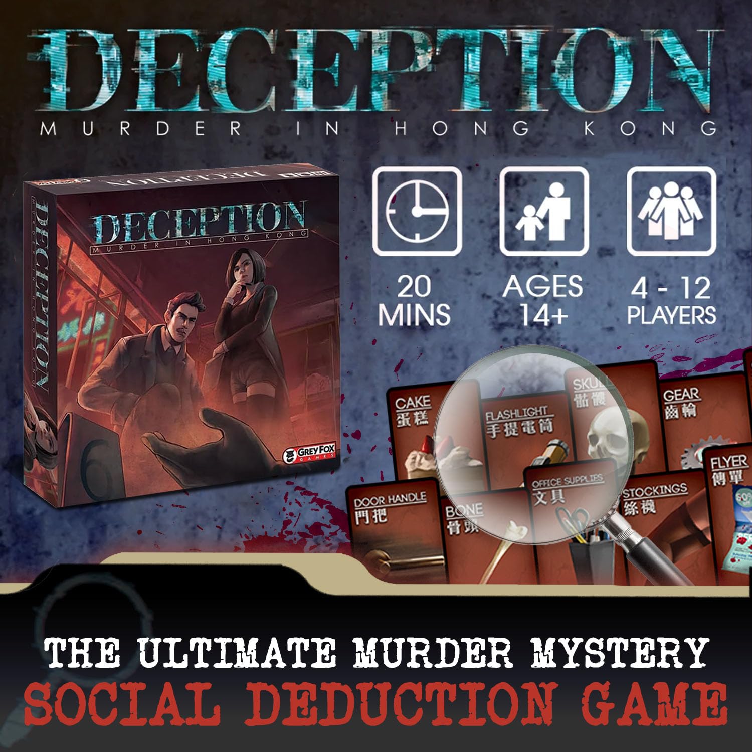 Grey Fox Games Deception Hong Kong players gathered for group play