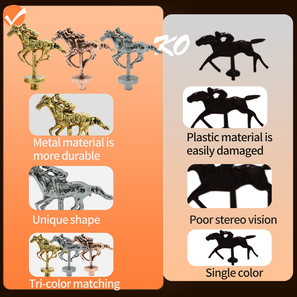 Grhonior metal horse collection pack in three colors.