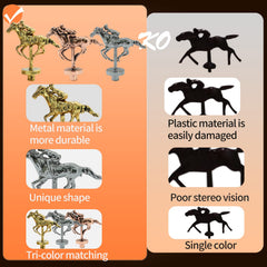 Grhonior metal horse collection pack in three colors.