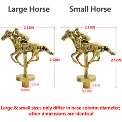 Grhonior rose gold metal horse figurine ideal for display and gifting.