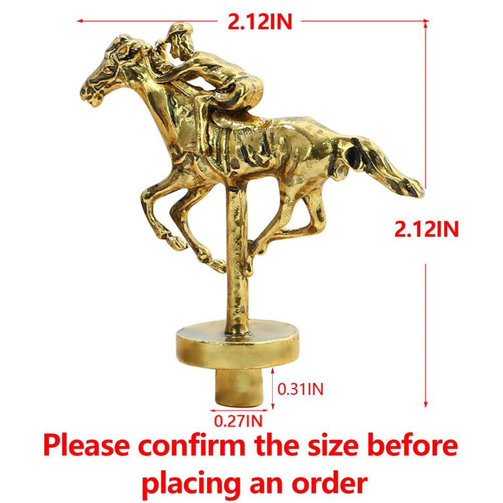 Grhonior silver metal horse figurine perfect for gaming and collection.