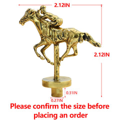 Grhonior silver metal horse figurine perfect for gaming and collection.