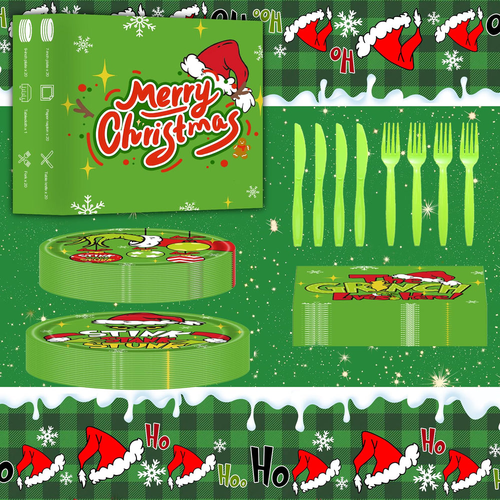 Grinchmas packaging box for quick setup