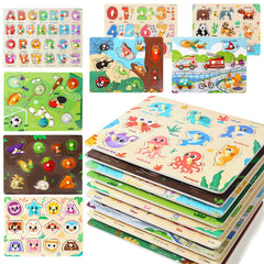 GR GRINNNIE alphabet puzzle close-up for early literacy and motor skills.
