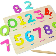 GRINNNIE puzzle supports cognitive and motor development through matching tasks.