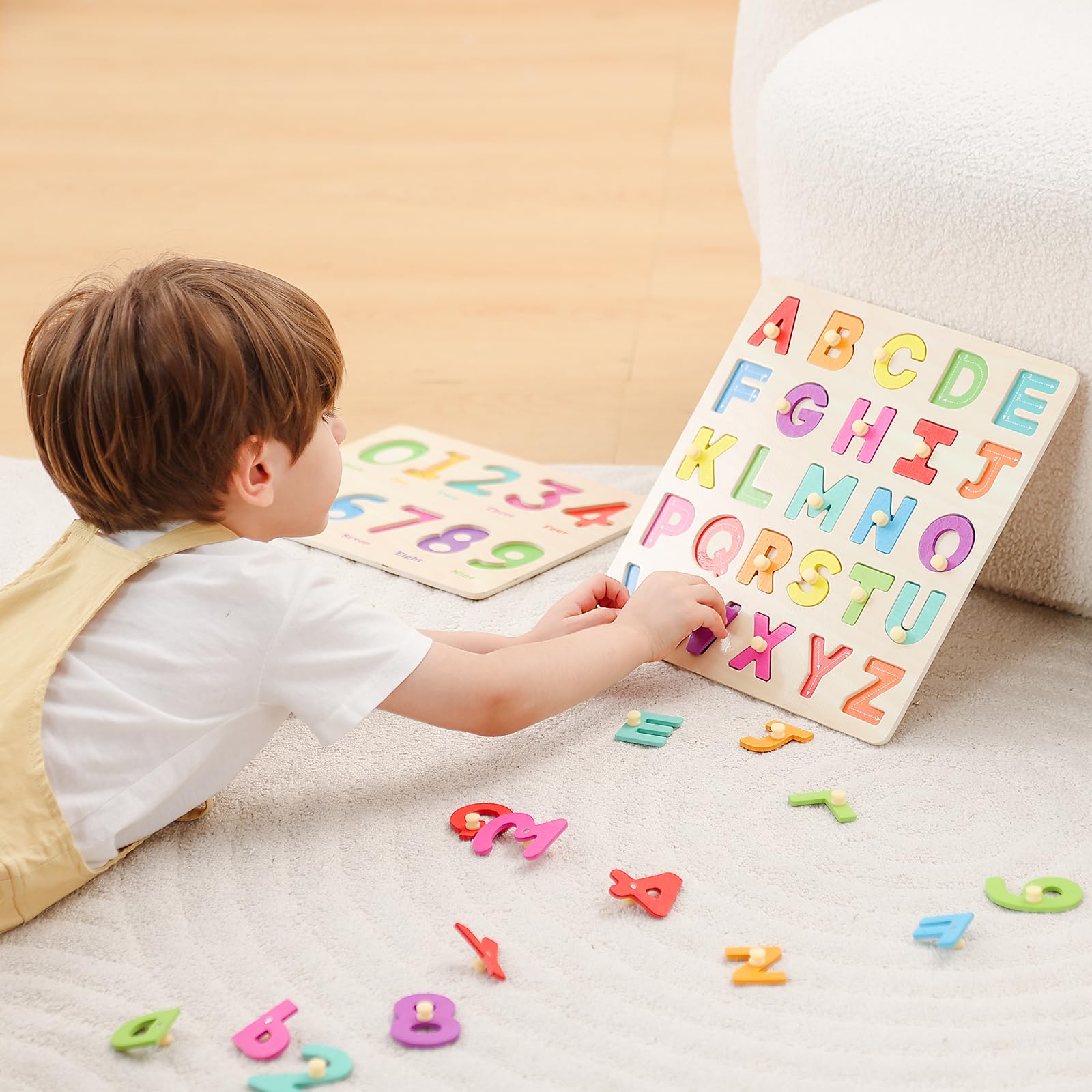 GRINNNIE toddler puzzle suitable as a 1st birthday gift or gift for ages 2-4.