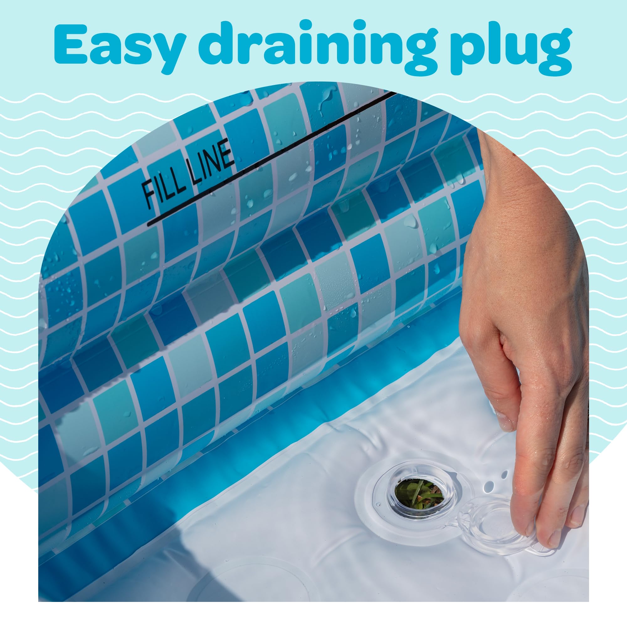 GRIP A POOL easy to inflate and store for travel.