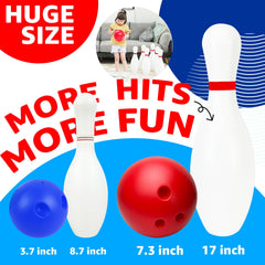 Grip Kids giant bowling set pins for indoor or outdoor fun.