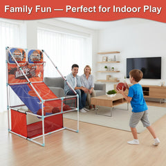 grnpeak anti-tip base keeps the hoop stable during play