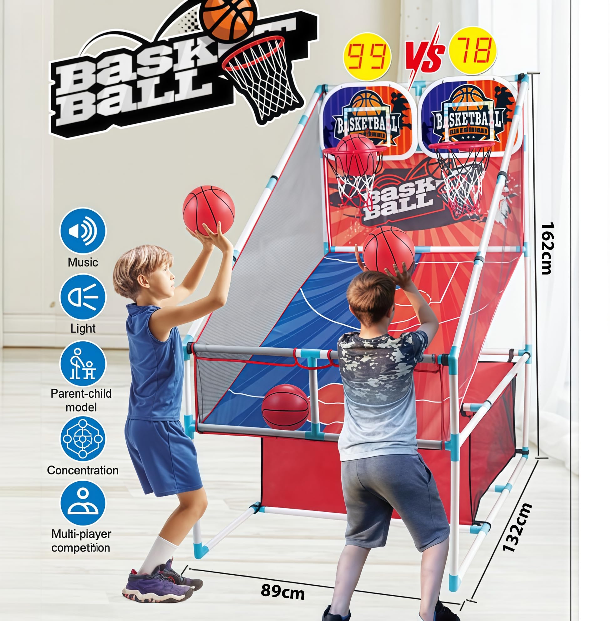grnpeak double hoop for kids boosts hand-eye coordination during play