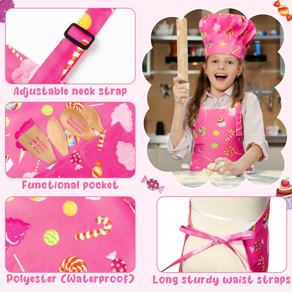 GROBRO7 adjustable-neck apron helps comfy wear during art and baking.