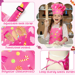 GROBRO7 adjustable-neck apron helps comfy wear during art and baking.