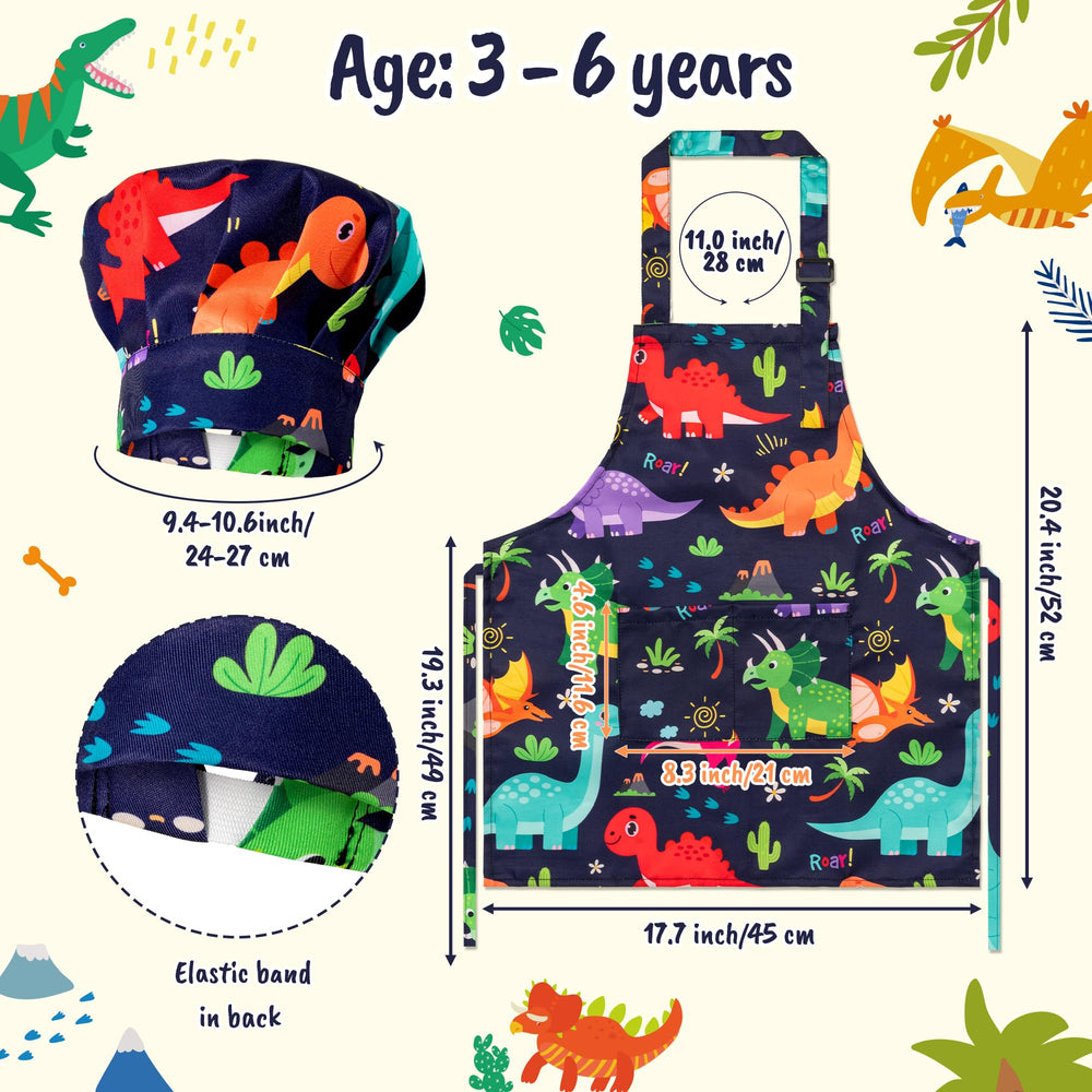 GROBRO7 adjustable chef hat for growing kids during cooking play.