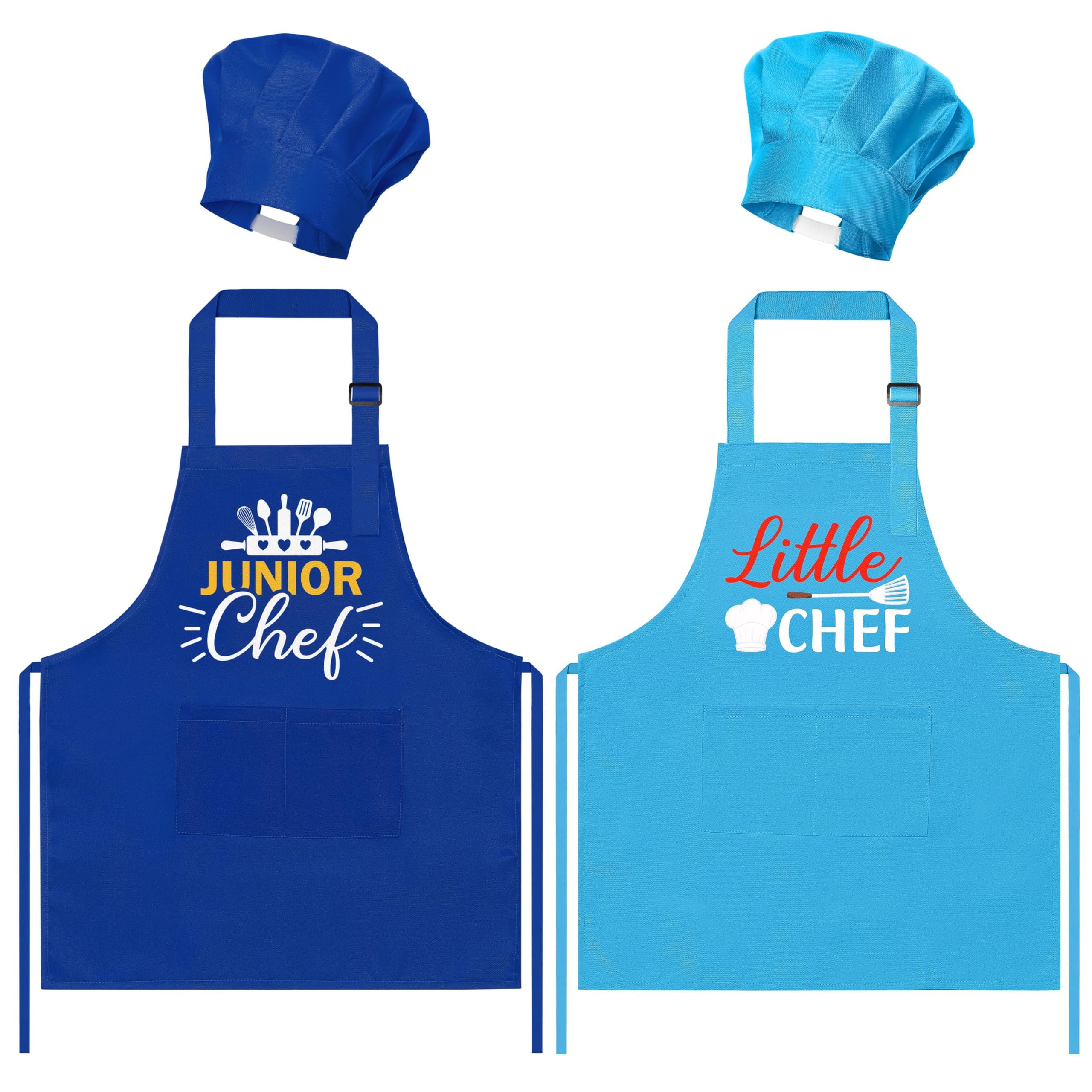 GROBRO7 kids apron set with cute designs for imaginative baking