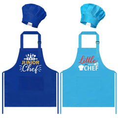GROBRO7 kids apron set with cute designs for imaginative baking
