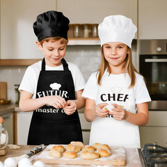 GROBRO7 kids apron two front pockets for easy tool access during crafts