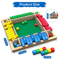 GRORDRUP Shut the Box dice set ready for quick rounds and counting practice