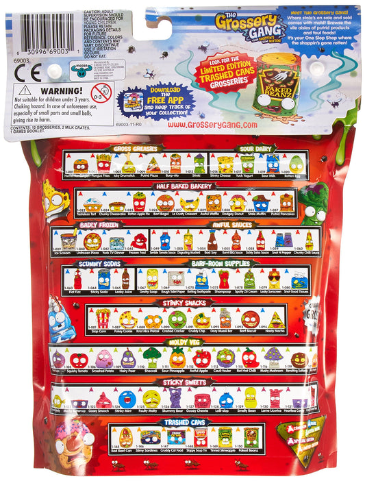 Grossery Gang Season 1 Large Pack figures display shows 10 characters for collection