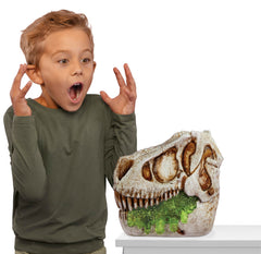 GrossMos Flying Dino orange roar highlights waking action and thrilling pretend roars.