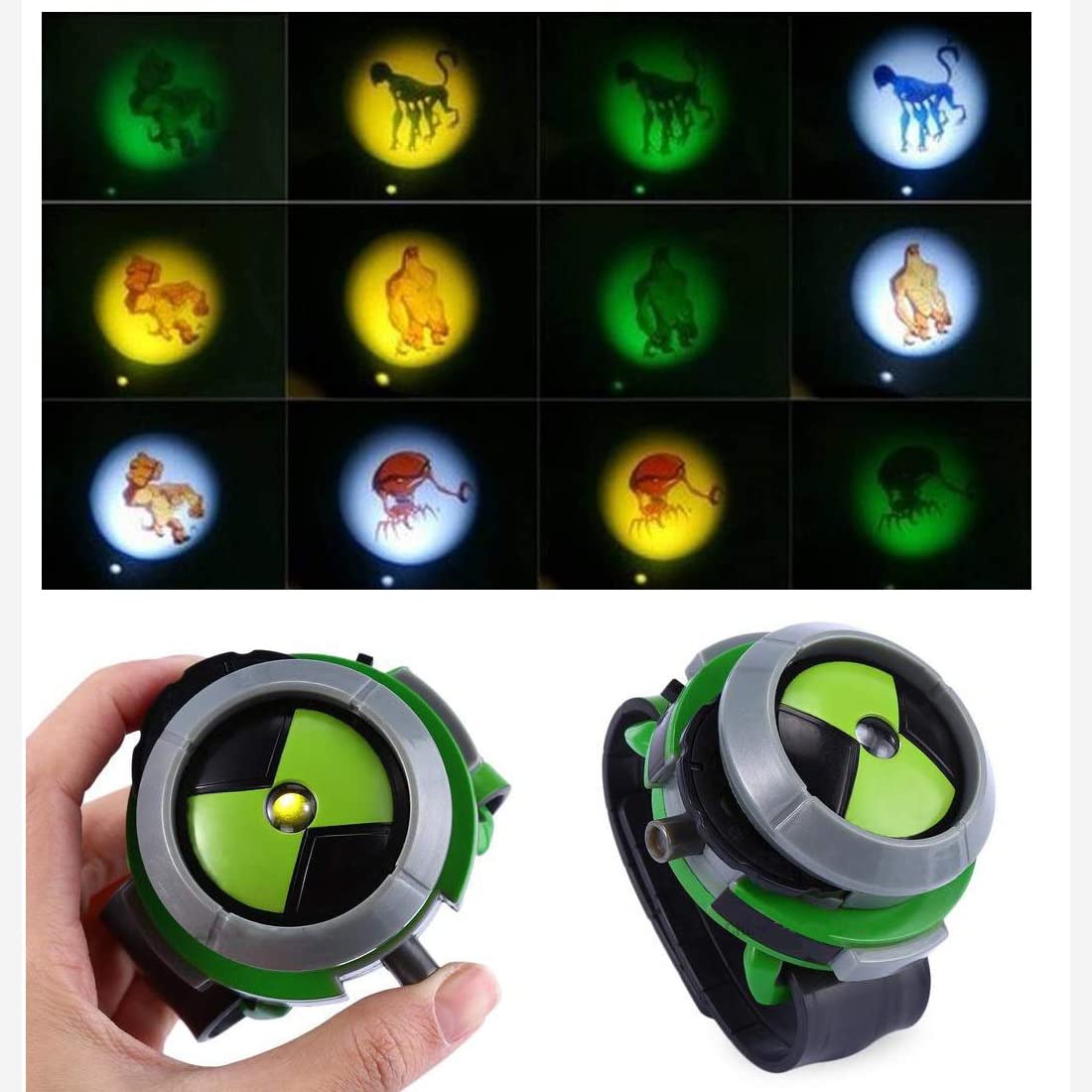 Grostmend Ben 10 Watch card rotation reveals characters for imagination