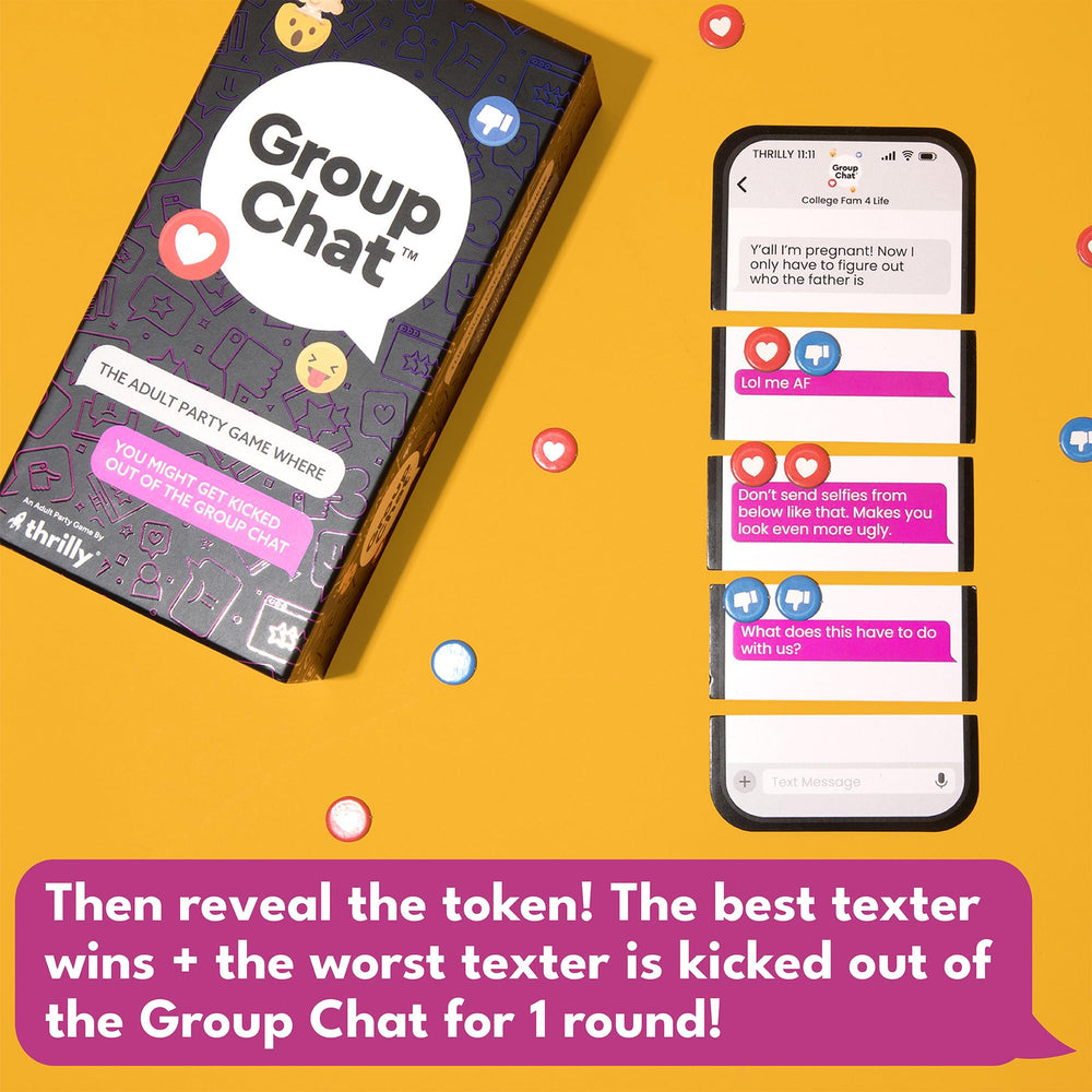 Group Chat do-not-disturb-sign set beside players during a round