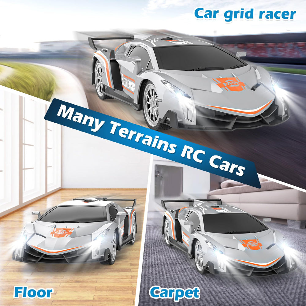Durable plastic body with bumper protects during beginners' crashes