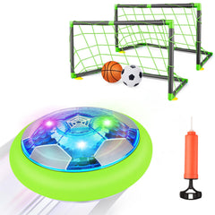 Growsland hover soccer ball with motor gliding on a smooth floor for indoor play