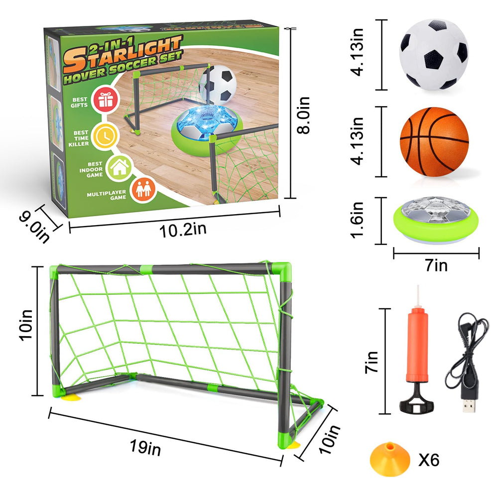 Growsland hover soccer ball party ready with vibrant colors and motion light effects