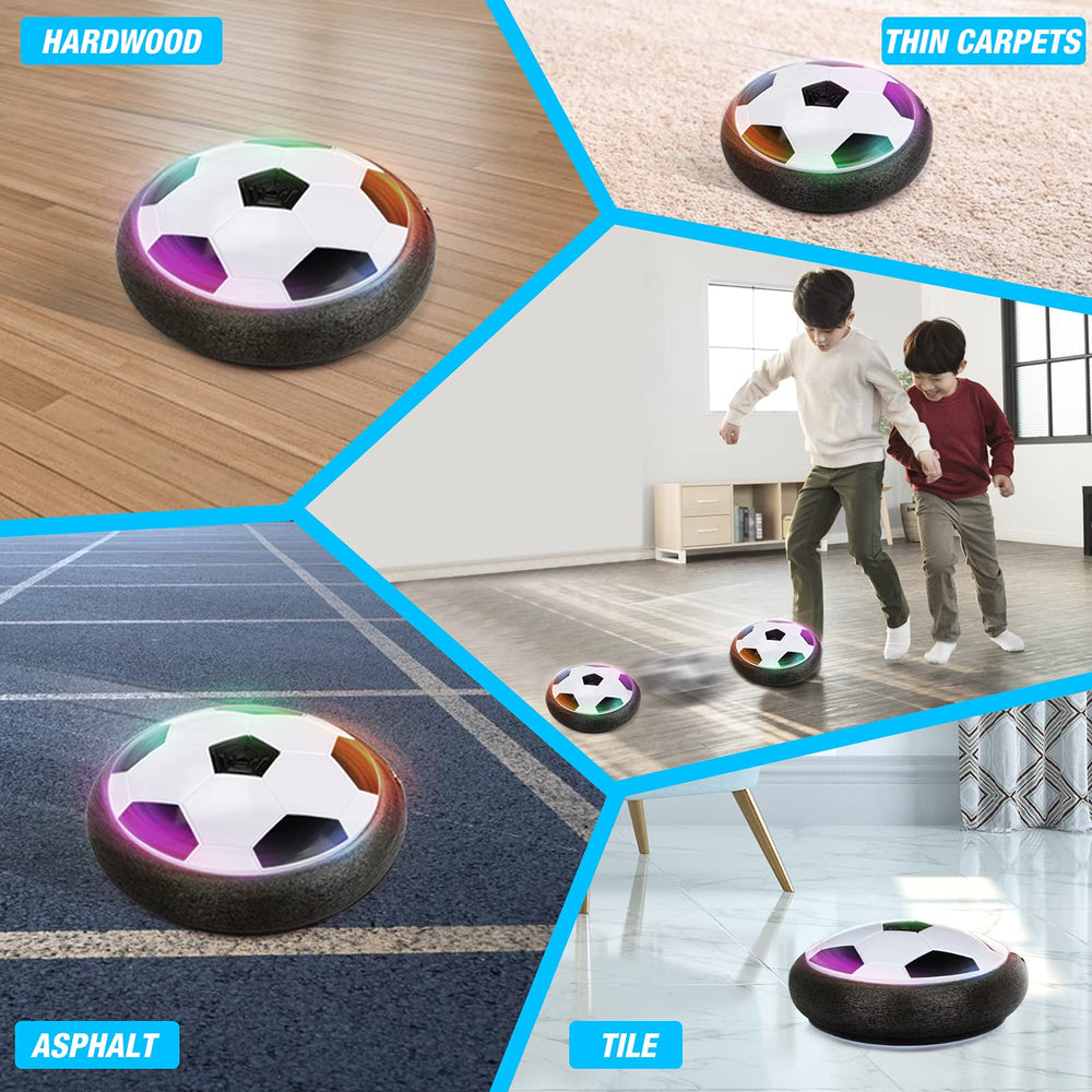 Growsland inflatable football and basketball included for varied play.