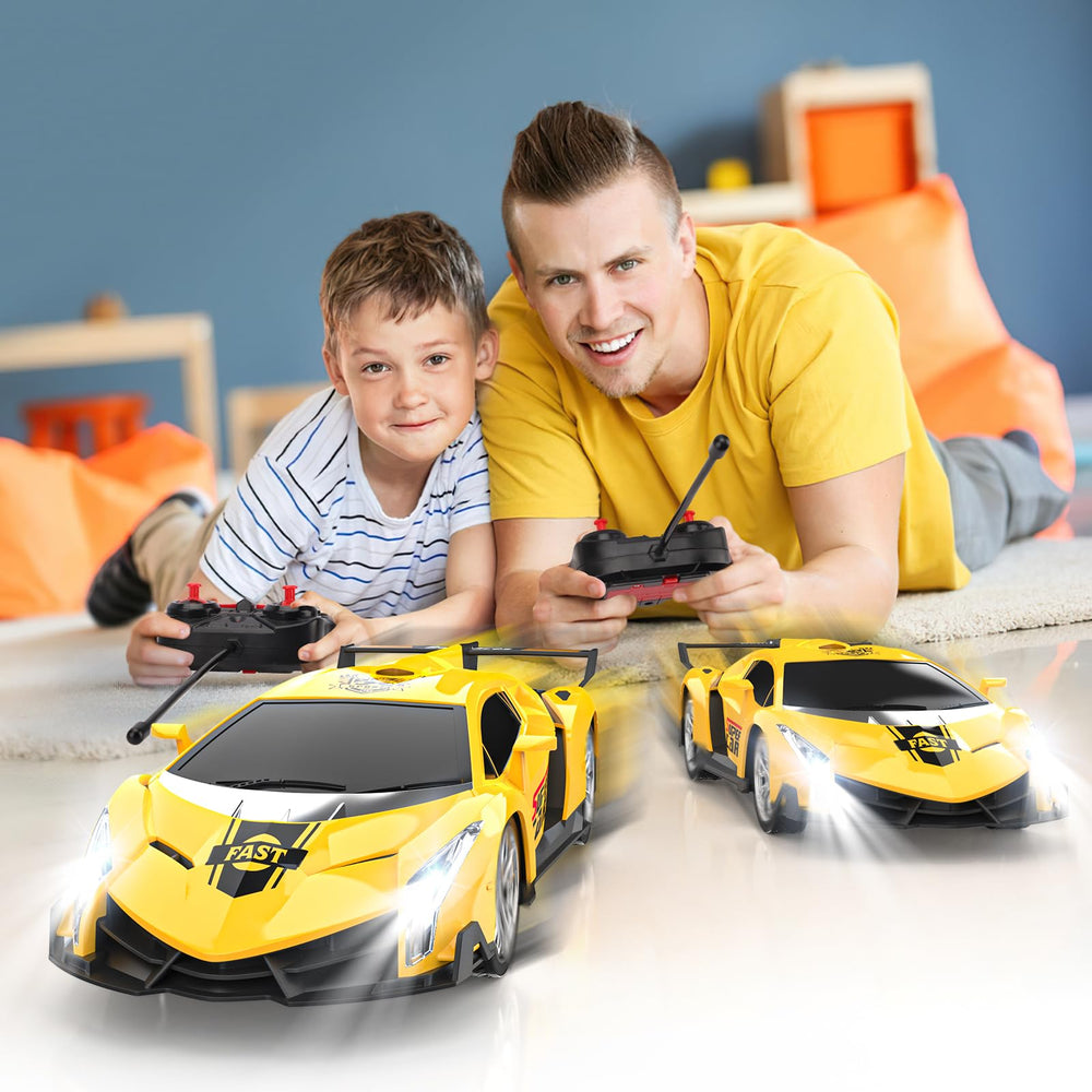 Growsland kids enjoying the RC car indoors during playtime