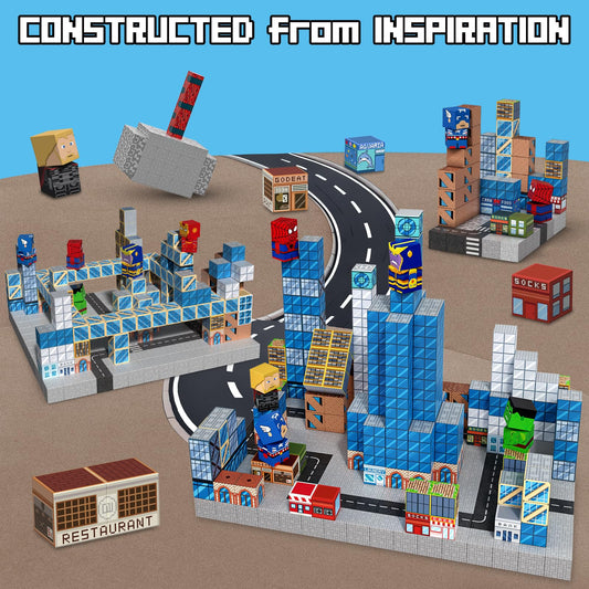Growsland Magnetic Blocks pattern variety showcases 36 designs for endless builds.