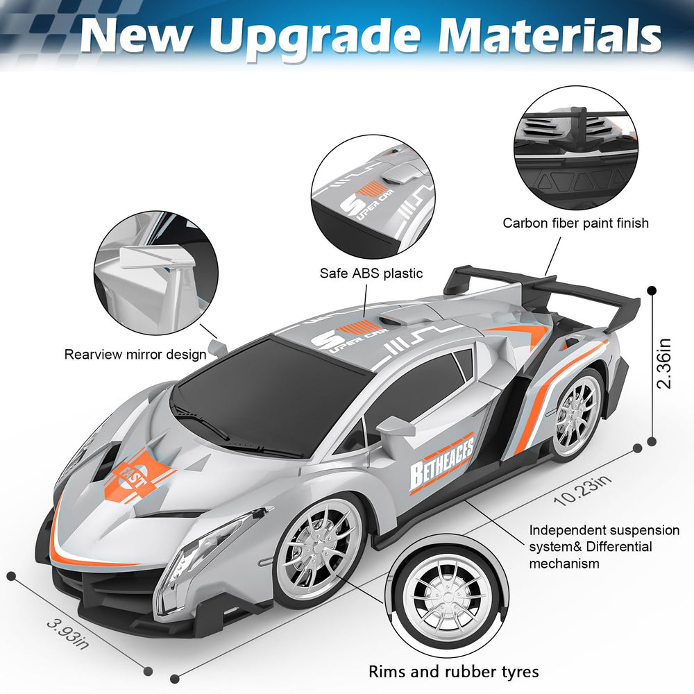 Non-jamming 2-car racing at up to 165 ft for seamless play