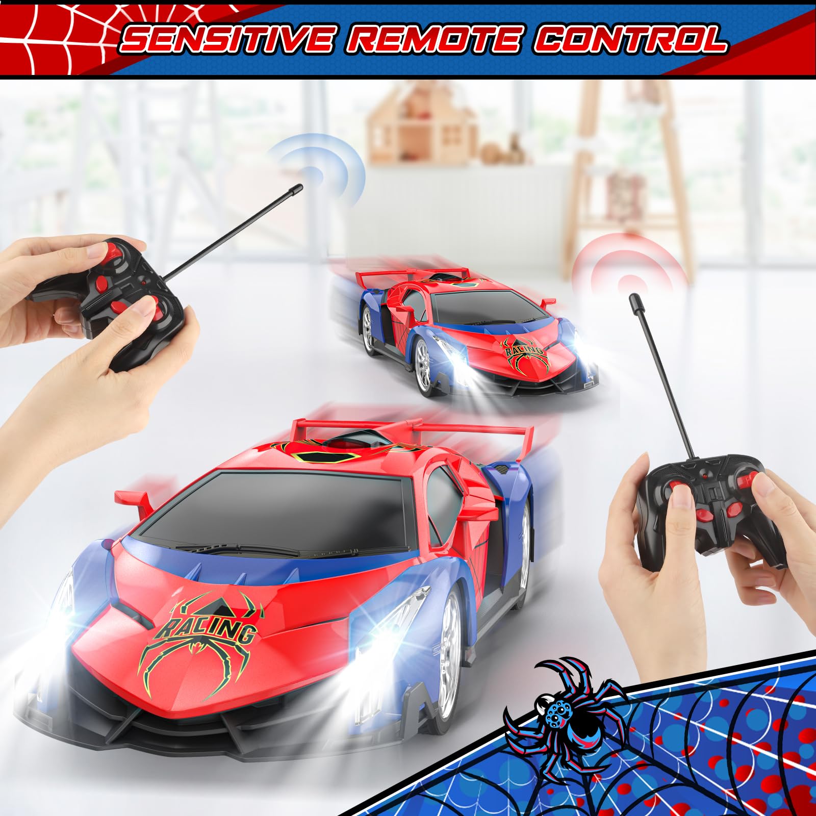 Growsland RC car with 40MHz remote for responsive control