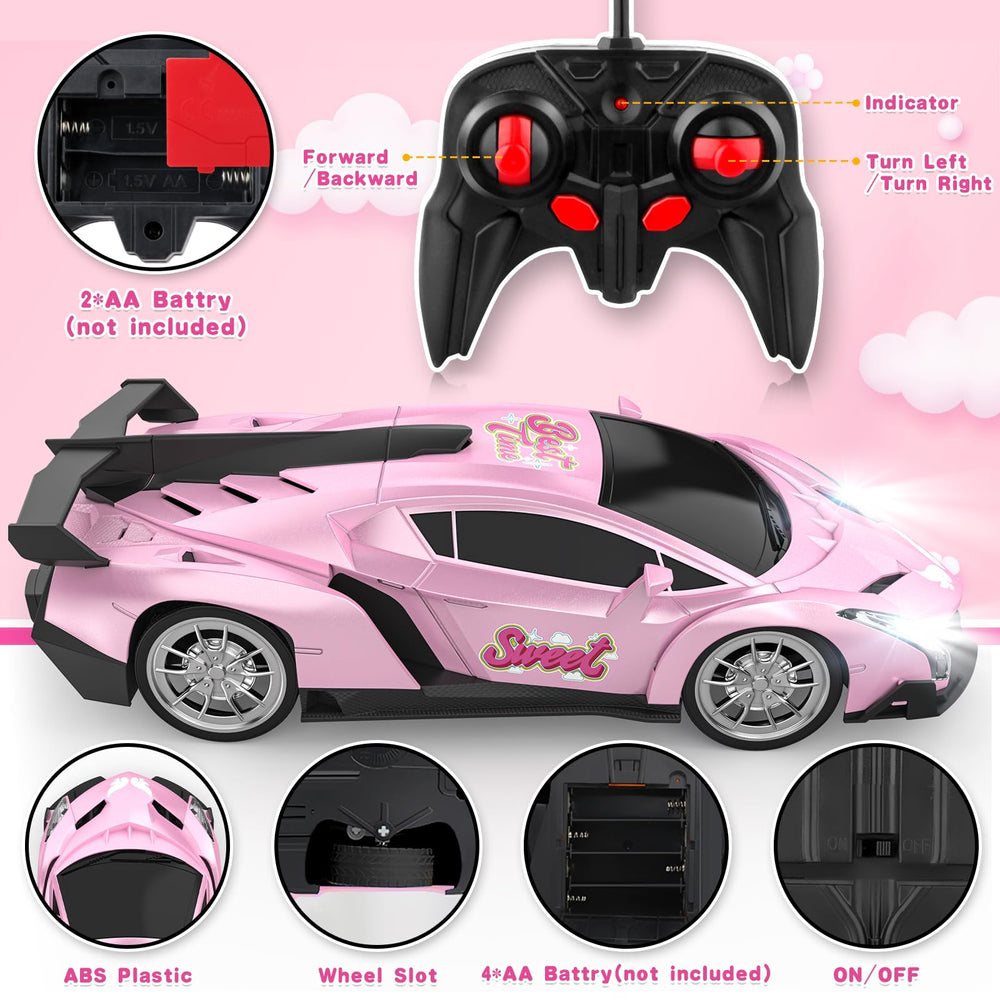 Growsland remote control car 40MHz controller for quick steering and control.