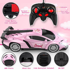 Growsland remote control car 40MHz controller for quick steering and control.