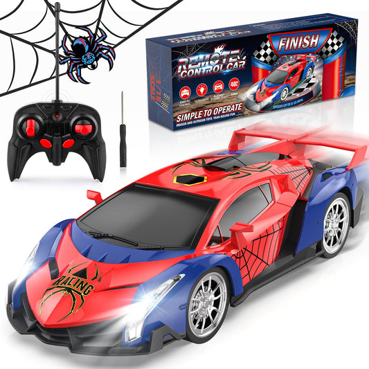 Growsland RC car with headlights on for indoor night play