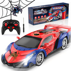 Growsland RC car with headlights on for indoor night play