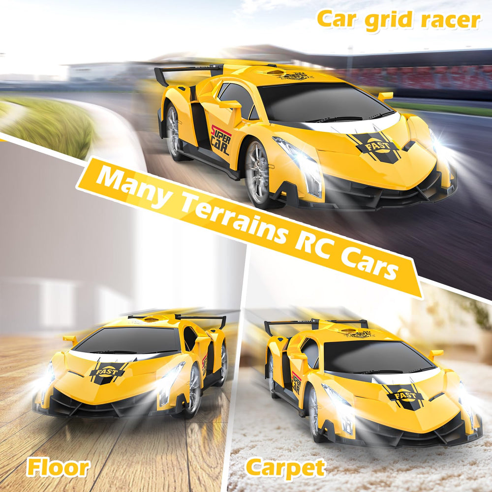Growsland RC car with LED lights, ideal for early-evening fun