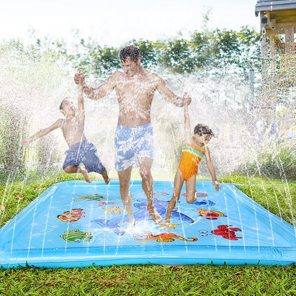 Growsland Splash Pad for Toddlers maximum-size focuses on the 67-inch play area.