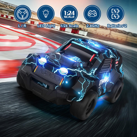 Growsly light-up rc car at night adds exciting visual effects for kids