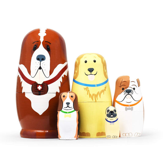 GRPSKCOS nesting dolls Bear pattern front view for kids