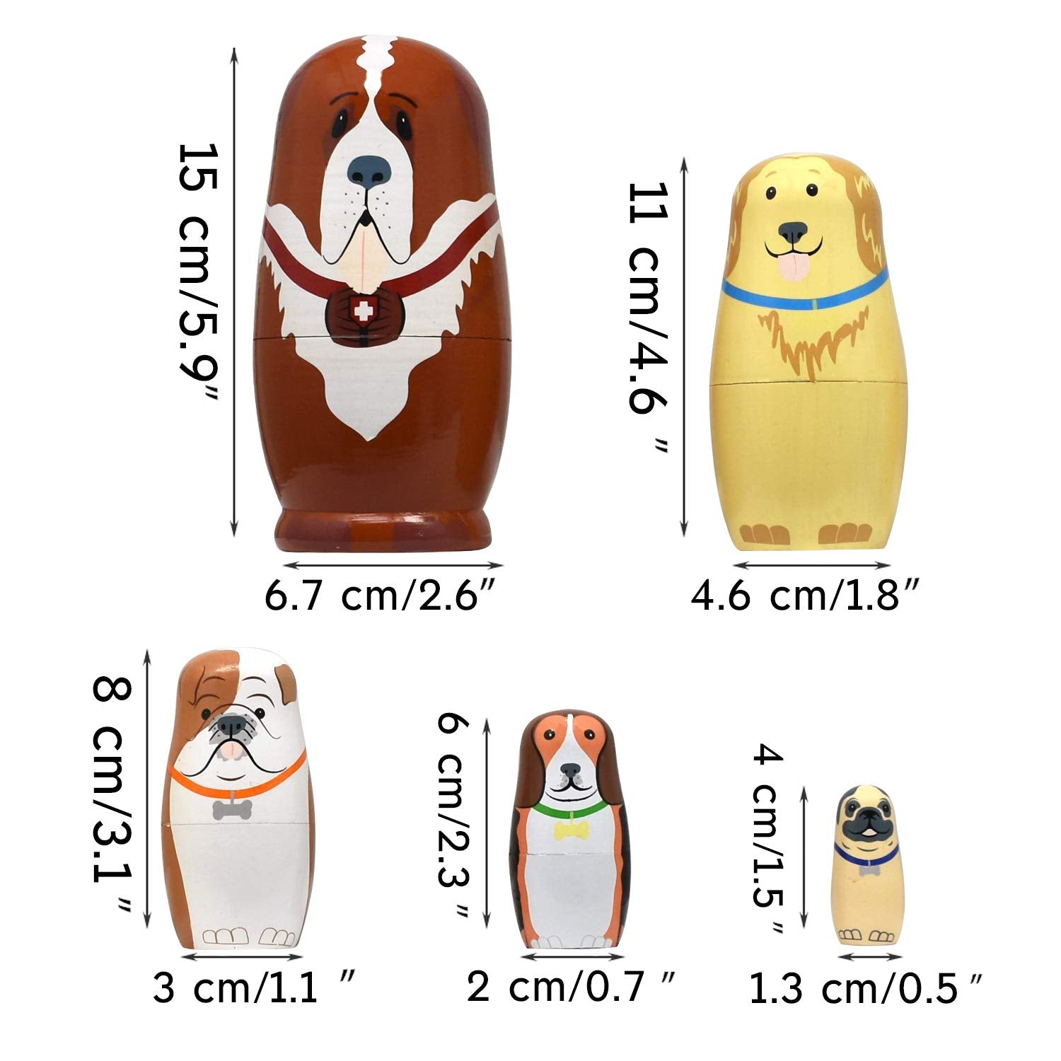 GRPSKCOS nesting dolls for kids to collect and decorate