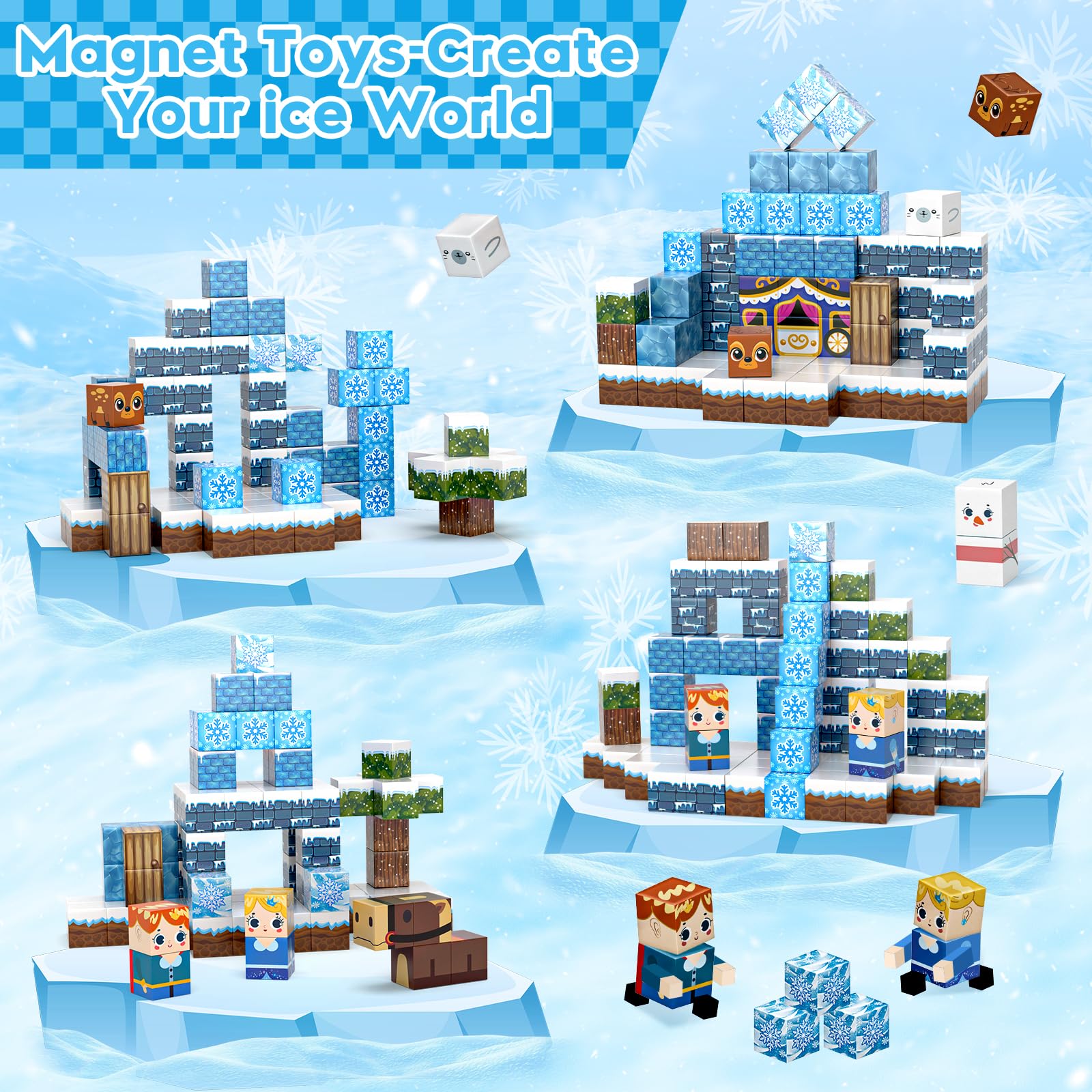 Gryxpox compatible 0.8-inch blocks expand play with other brands.